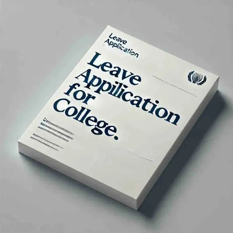 Leave Application for College: 11 formats - Eduyush