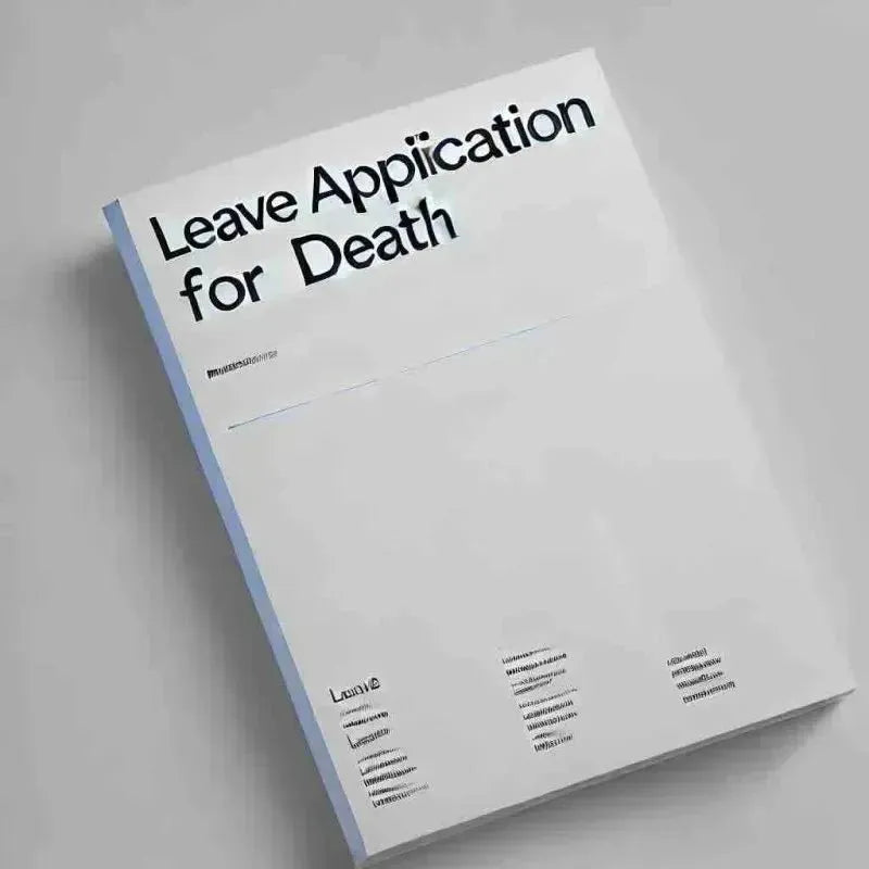Leave Application for Death: How to Write It Effectively - Eduyush