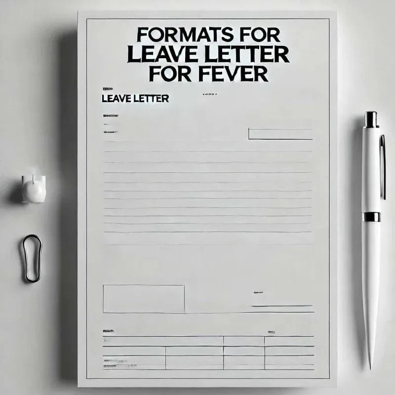 How to Write a Leave Letter for Fever: 15 Templates & Examples - Eduyush