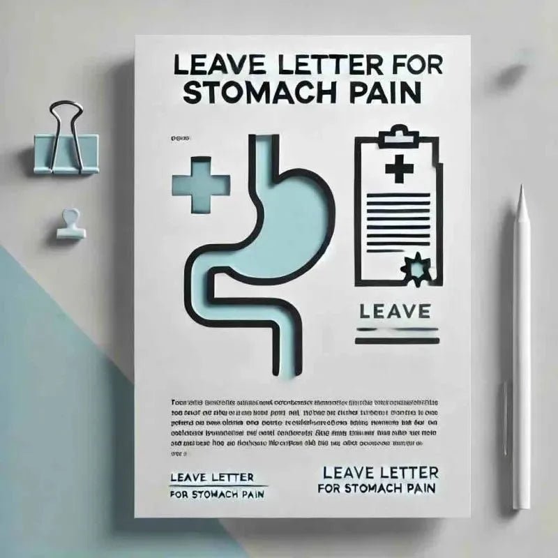 Leave Letter for Stomach Pain. 10 + samples - Eduyush