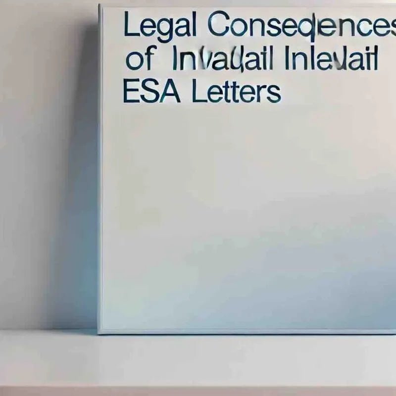 Legal Consequences of Invalid ESA Letters - Eduyush