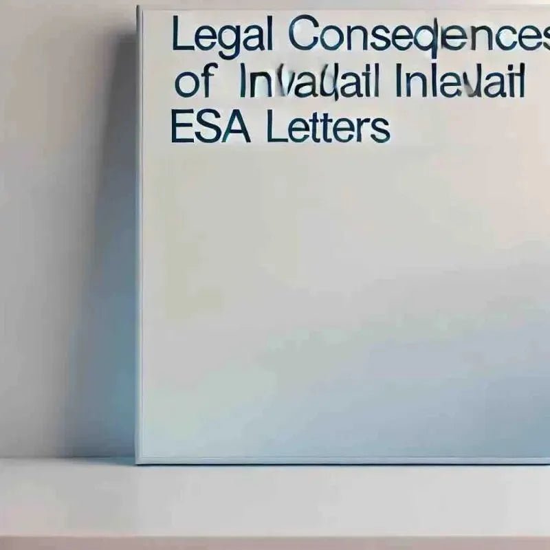 Legal Consequences of Invalid ESA Letters - Eduyush