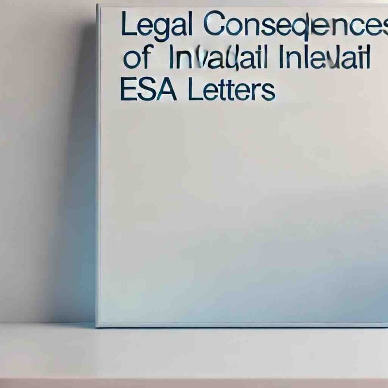 Legal Consequences of Invalid ESA Letters - Eduyush