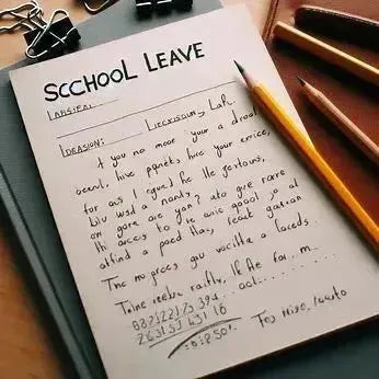 Leave Application for School, School Leave Letter - Eduyush