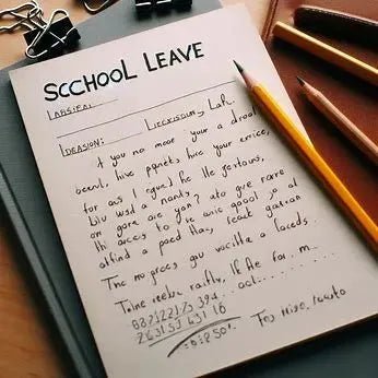 Leave Application for School, School Leave Letter - Eduyush