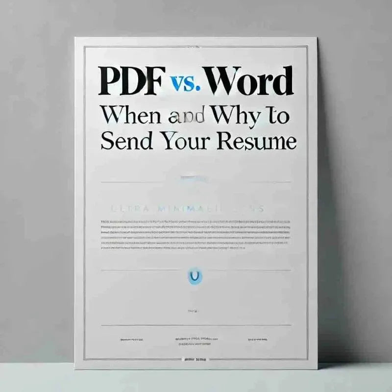 PDF vs. Word: When and Why to Send Your Resume - Eduyush
