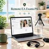 EA Remote Proctoring Guide 2026: PSI Rules & Setup