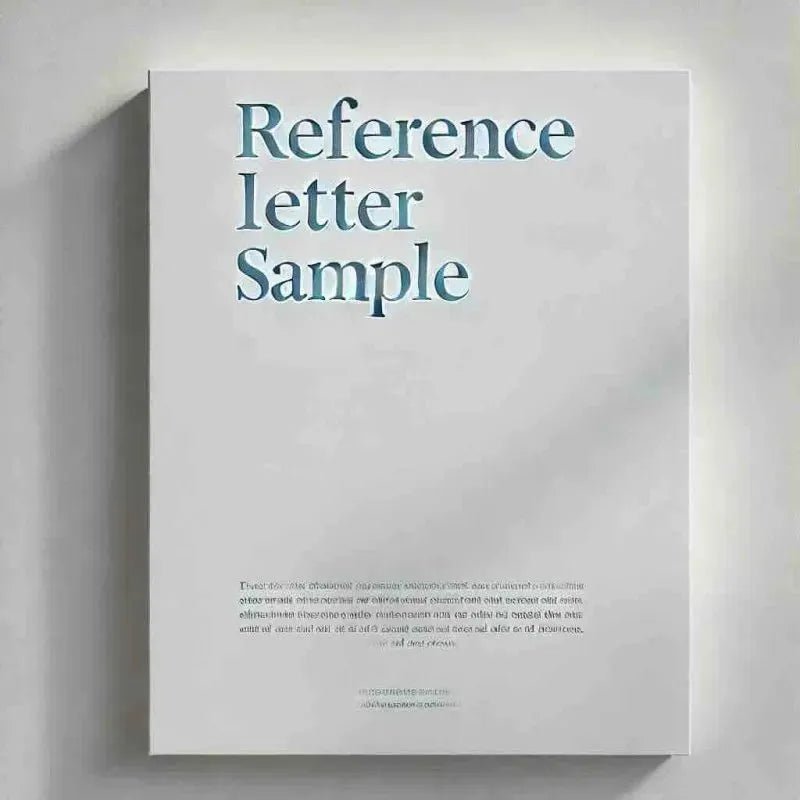 Reference Letter Sample: 11 Perfect Examples - Eduyush