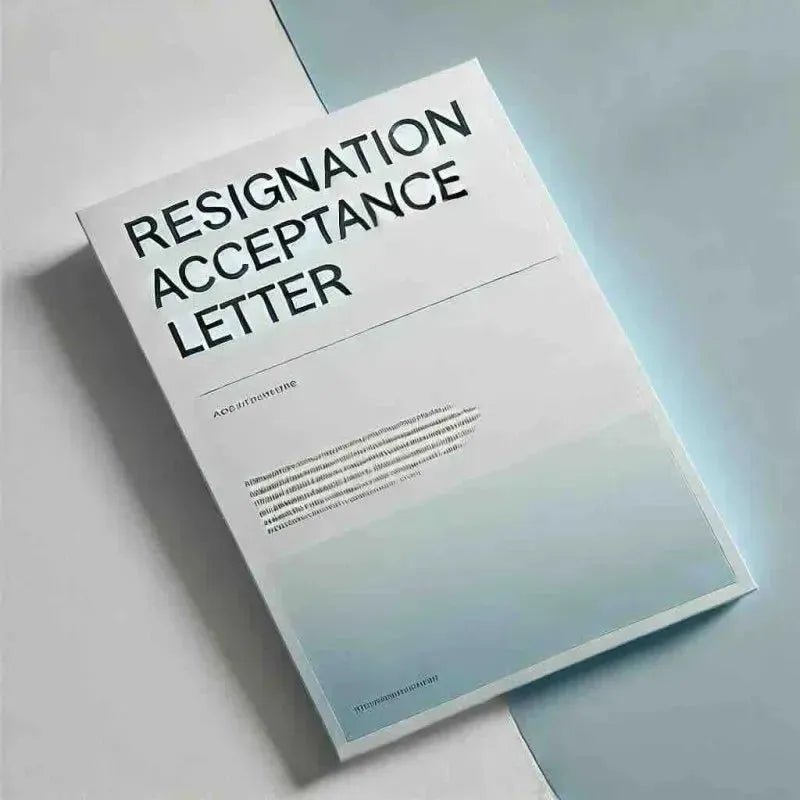 Resignation Acceptance Letter 2025 - HR Templates - Eduyush