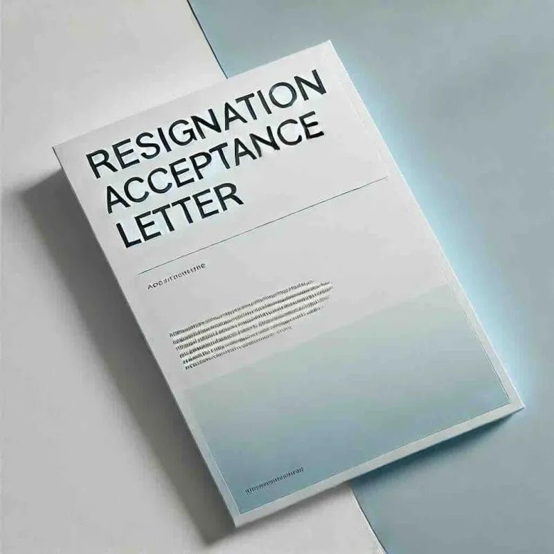 Resignation Acceptance Letter 2025 - HR Templates - Eduyush