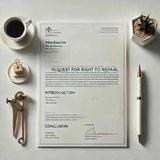 Sample letter asking for homeowner right to repair for insurance - Eduyush