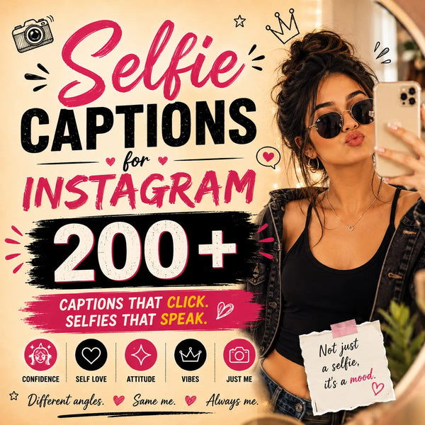 Selfie Captions for Instagram: 200+ Best, Cute & Attitude Ideas (2026)