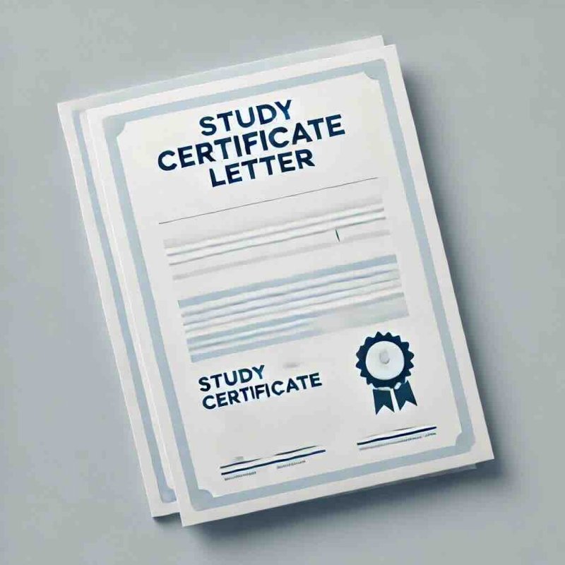 Study Certificate Letter: Format and tips - Eduyush