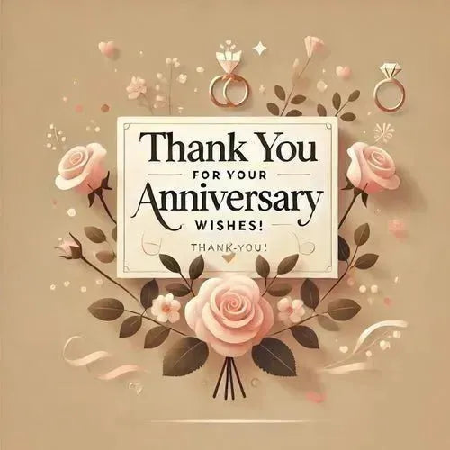 Thank You for Anniversary Wishes. 250+ Ideas - Eduyush