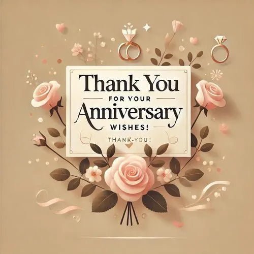 Thank You for Anniversary Wishes. 250+ Ideas - Eduyush