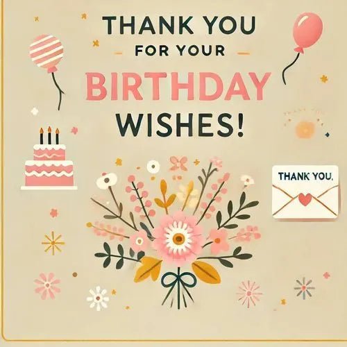 Thanks for Birthday Wishes. 150+ ideas - Eduyush