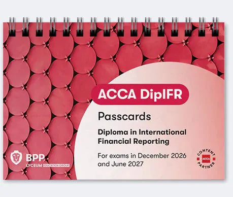 BPP ACCA Diploma in IFRS passcards printed edition
