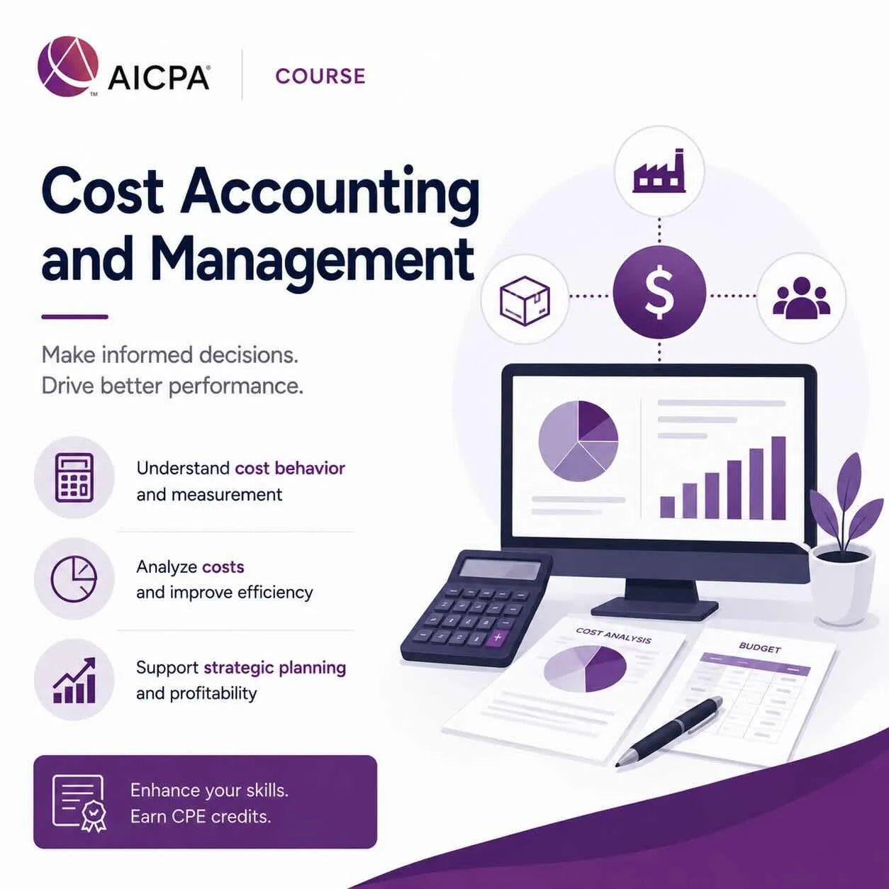 Cost Accounting and Management | AICPA & CIMA