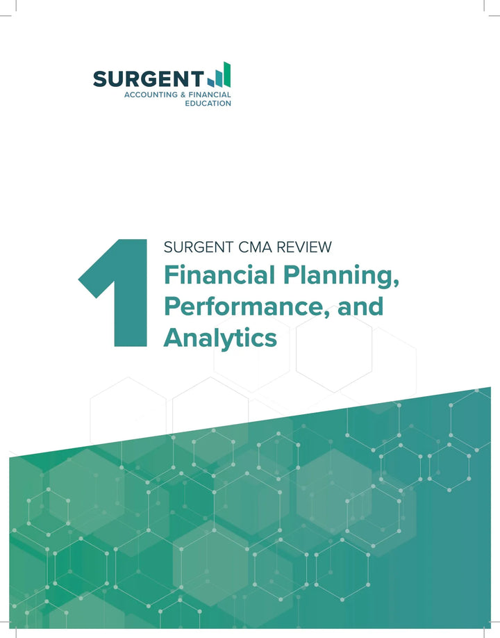 CMA Part 1 Financial Planning, performance and analysis Surgent books