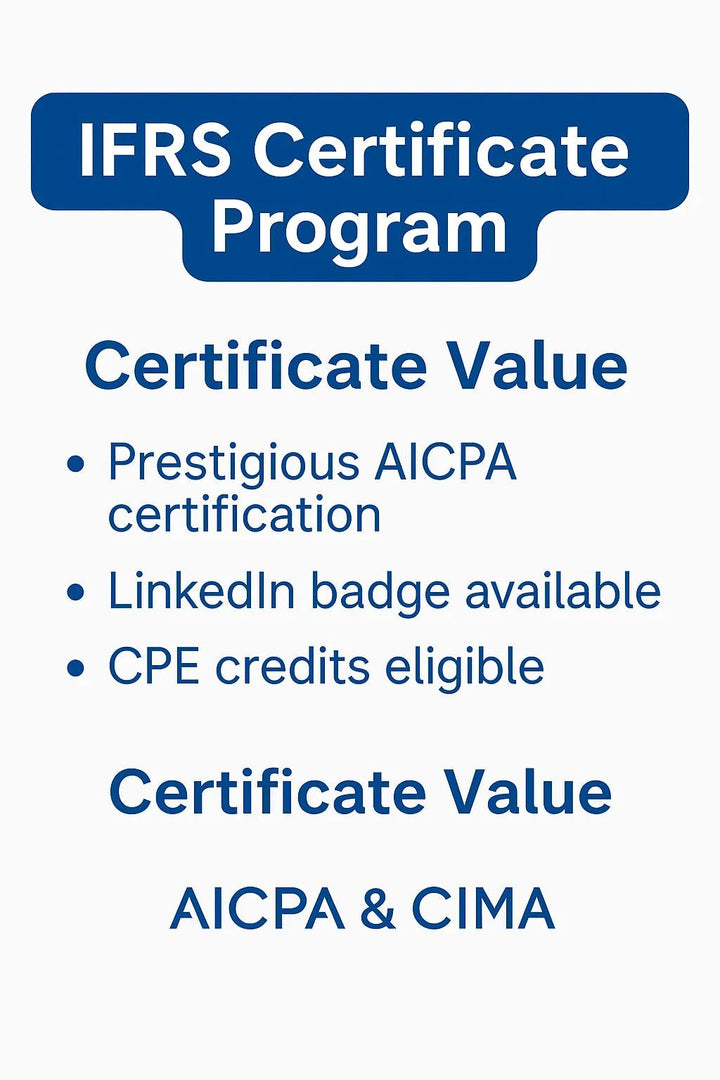 AICPA IFRS Certification program: Get Digitally Badged - Eduyush