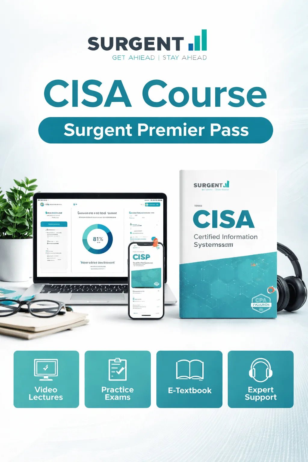 Surgent CISA Review Course| Adaptive CISA Exam Prep - Eduyush