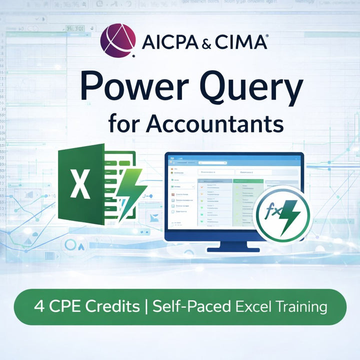 AICPA Power Query Course for Accountants | 4 CPE Credits - Eduyush