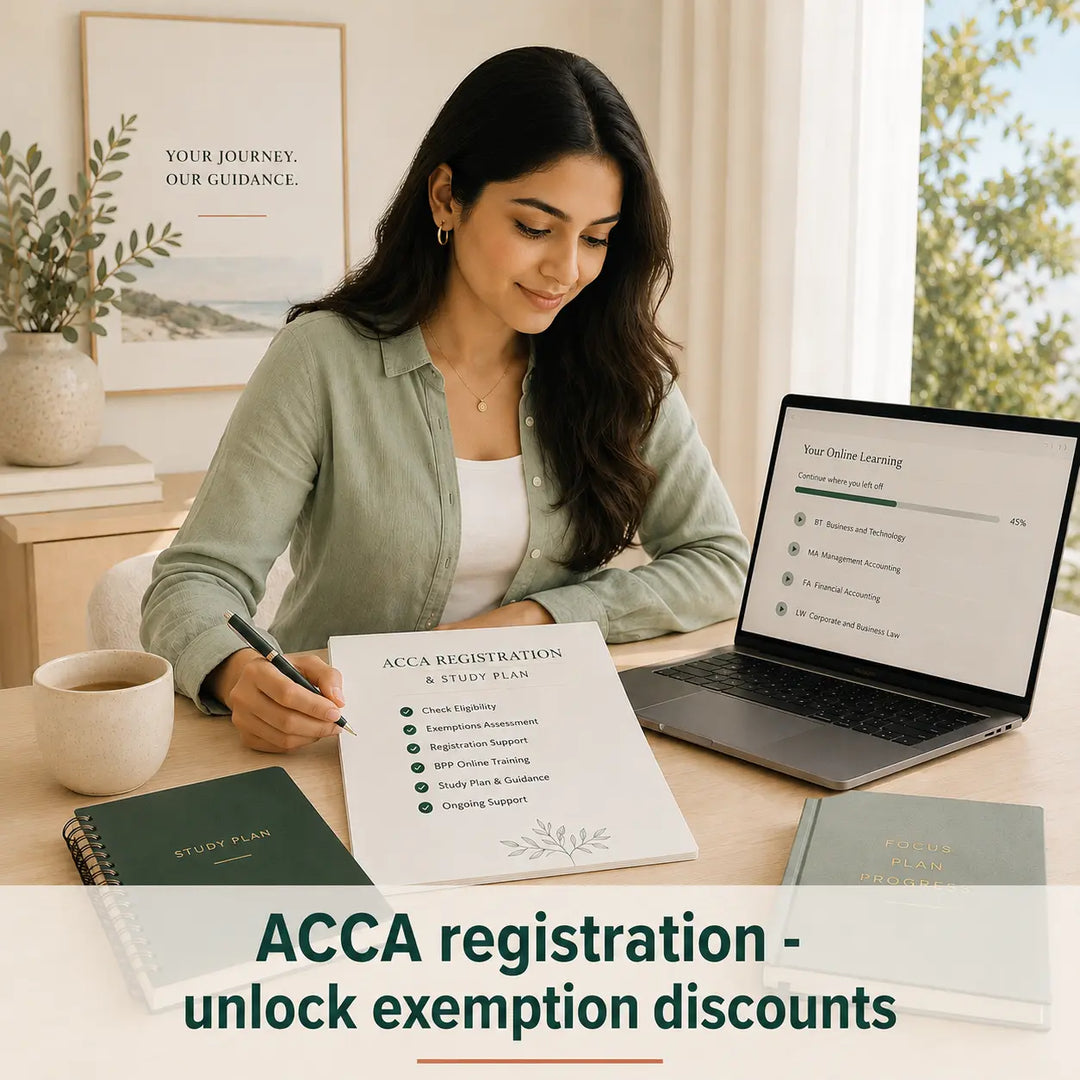 ACCA Registration + BPP ECR + Exemption Discounts