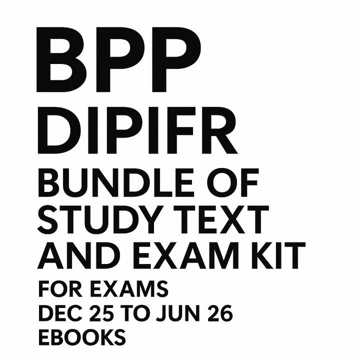 Buy BPP Diploma in IFRS ACCA Book. Study materials. Dec25 & Jun26 - Eduyush