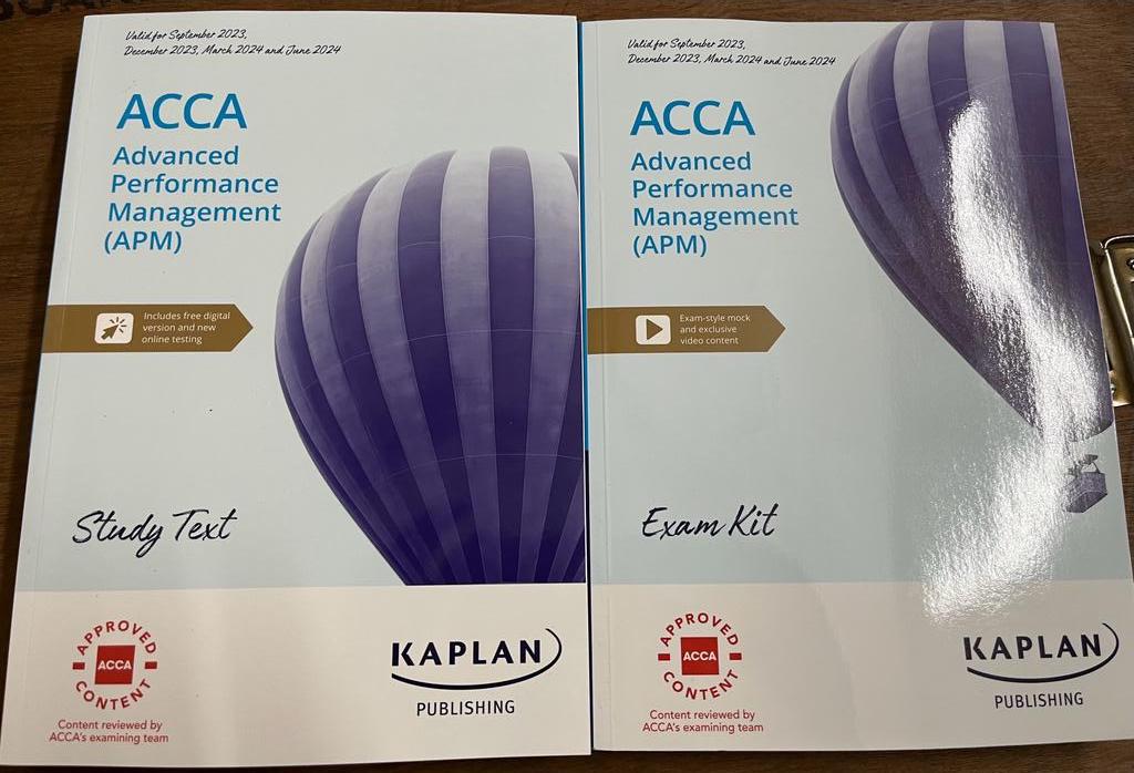 ACCA KAPLAN Books Strategic exams. 2024 2025 APM Book KAPLAN